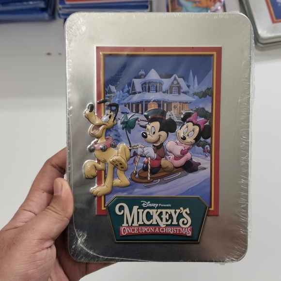 Disney Mickey's Once Upon a Christmas DVD Embossed Tin Collector's Holiday Gift - Picture 4 of 5